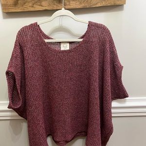 Fantastic Fawn Short Sleeve Sweater Size Medium EUC